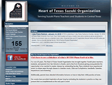 Tablet Screenshot of heartoftexassuzuki.org